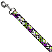 Dog Leash - Invader Zim GIR DOOM Pose Checker Black/Gray