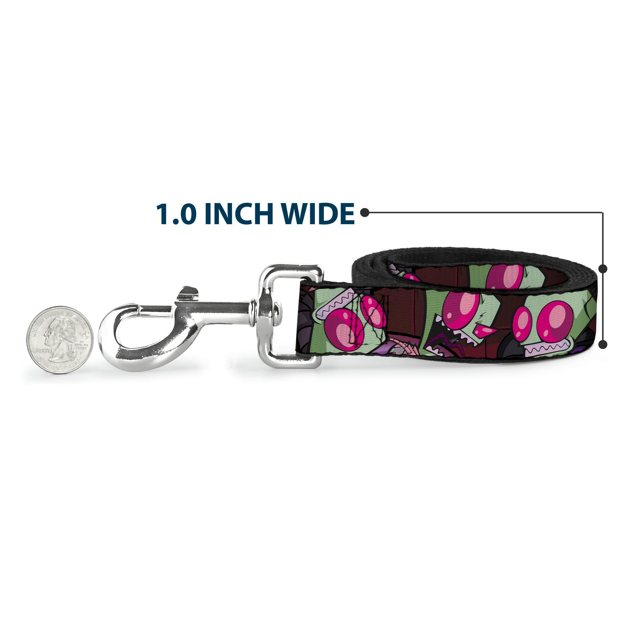 Dog Leash - Invader Zim Close-Up Poses Reds