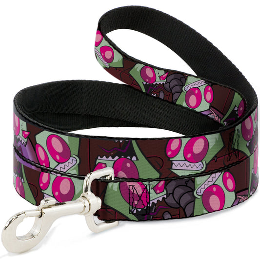 Dog Leash - Invader Zim Close-Up Poses Reds