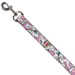 Dog Leash - Invader Zim GIR and Piggy Doddles White/Black