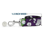 Dog Leash - Invader Zim GIR Poses and Sketch Purple
