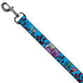 Load image into Gallery viewer, Dog Leash - Invader Zim GIR and Piggy Rule the World Poses Blue
