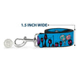 Load image into Gallery viewer, Dog Leash - Invader Zim GIR and Piggy Rule the World Poses Blue
