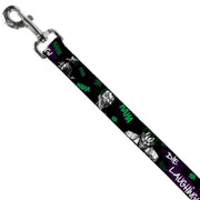 Dog Leash - Joker DIE LAUGHING! HAHA Black/Purple/Green