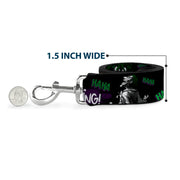 Dog Leash - Joker DIE LAUGHING! HAHA Black/Purple/Green