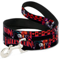 Load image into Gallery viewer, Dog Leash - HARLEY QUINN Bomb Poses/Suits Black/Purple/Red
