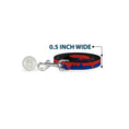 Load image into Gallery viewer, Dog Leash - Harley Quinn Diamond/Stripe Red/Blue
