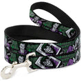 Load image into Gallery viewer, Dog Leash - The Joker 4-Poses/Joker Card HAHA/Smile/BANG! Grays/Greens/Purples
