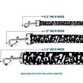 Load image into Gallery viewer, Dog Leash - Joker The Killing Joke Holding Head Pose/HA HA HA Repeat White/Black
