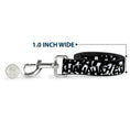 Load image into Gallery viewer, Dog Leash - Joker The Killing Joke Holding Head Pose/HA HA HA Repeat White/Black
