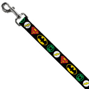 Dog Leash - Justice League Superhero Logos