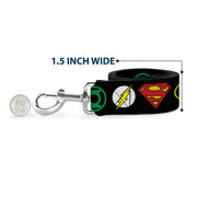 Dog Leash - Justice League Superhero Logos
