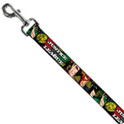 Dog Leash - JUSTICE LEAGUE Logo/4-Superhero Panels Pop Art