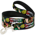 Load image into Gallery viewer, Dog Leash - JUSTICE LEAGUE Logo/4-Superhero Panels Pop Art
