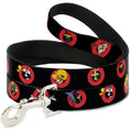 Load image into Gallery viewer, Dog Leash - Looney Tunes Characters Bullseye Pose Black
