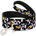 Load image into Gallery viewer, Dog Leash - Sylvester and Tweety Poses Scattered Charcoal
