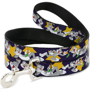 Dog Leash - Bugs Bunny Poses/Stars Navy