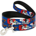 Load image into Gallery viewer, Dog Leash - BUGS BUNNY w/Bugs Poses Blue
