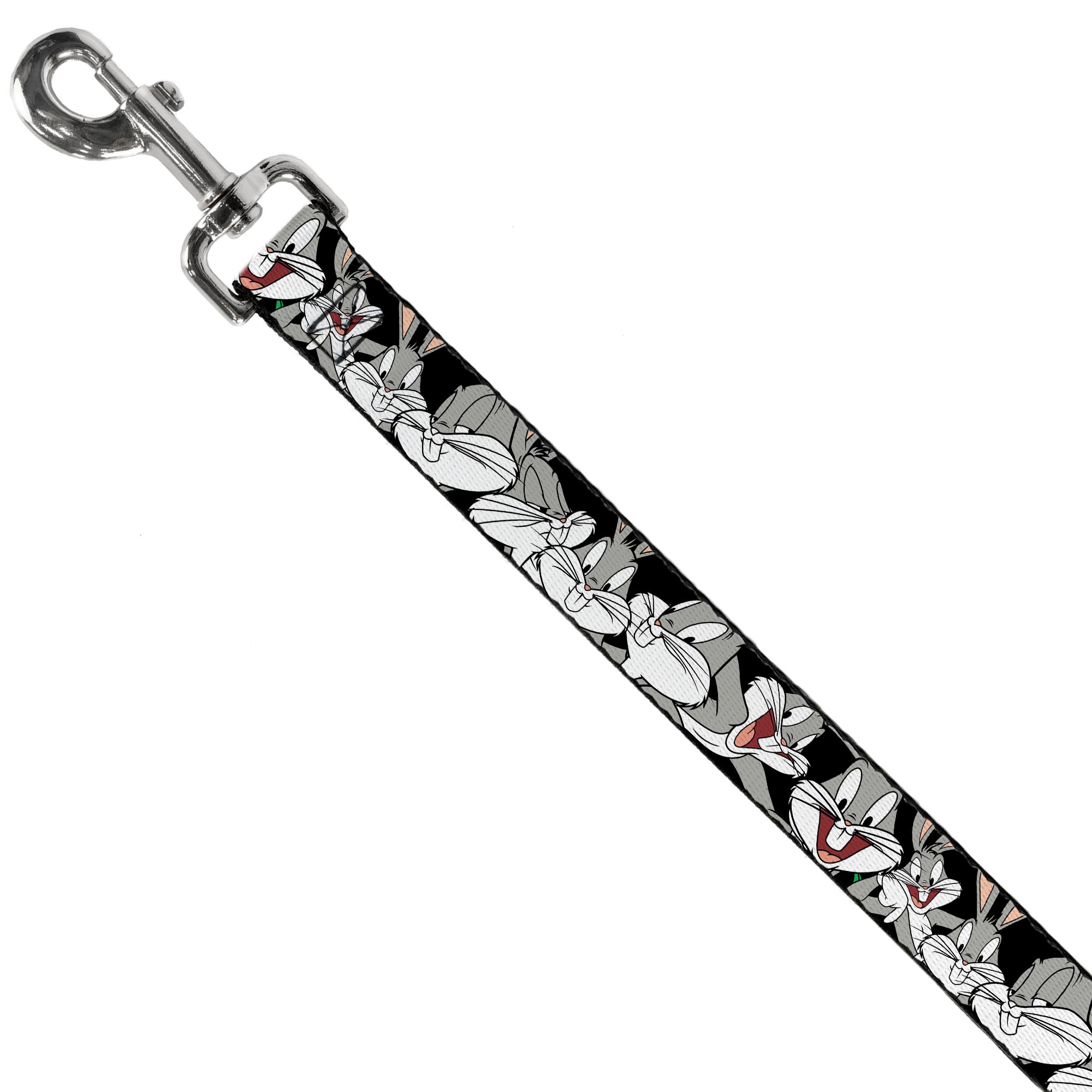 Dog Leash - Bugs Bunny CLOSE-UP Poses Black