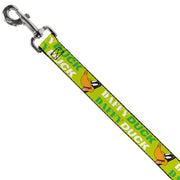 Dog Leash - DAFFY DUCK w/Face CLOSE-UP Greens
