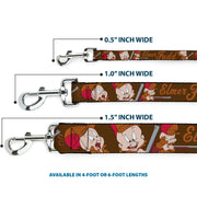 Dog Leash - ELMER FUDD w/Poses Browns