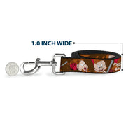 Dog Leash - ELMER FUDD w/Poses Browns