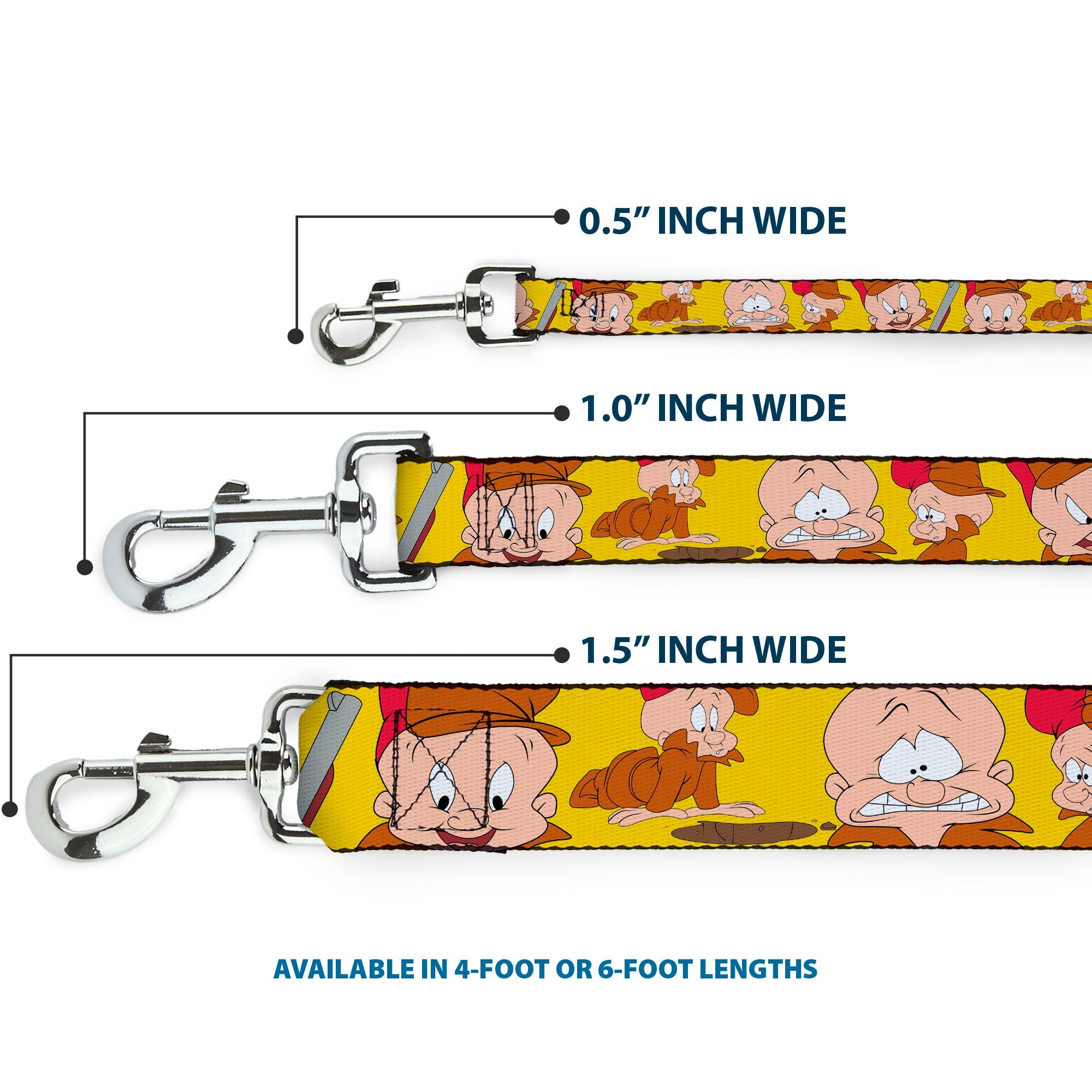 Dog Leash - Elmer Fudd Expressions Yellow