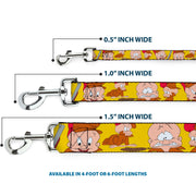 Dog Leash - Elmer Fudd Expressions Yellow