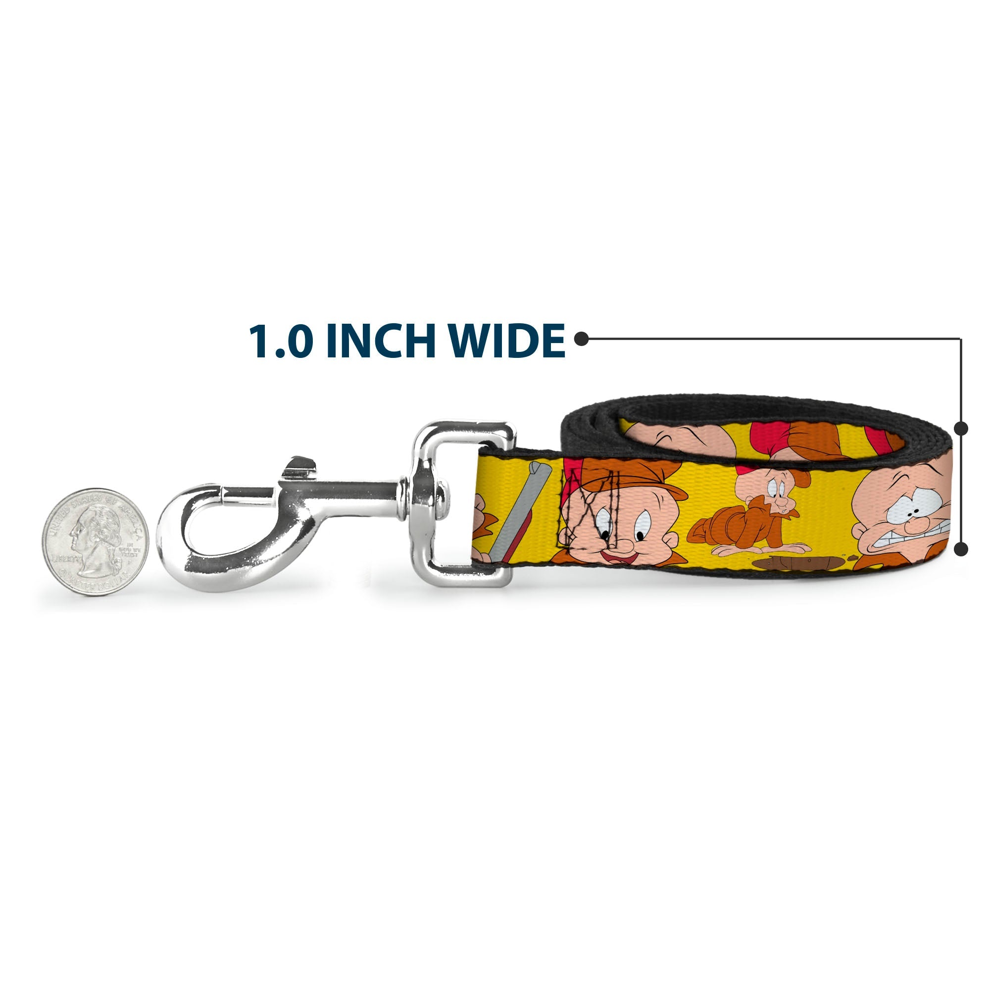Dog Leash - Elmer Fudd Expressions Yellow