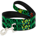 Load image into Gallery viewer, Dog Leash - MARVIN THE MARTIAN w/Poses Black/Turquoise
