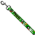 Load image into Gallery viewer, Dog Leash - MARVIN THE MARTIAN w/Poses White/Green
