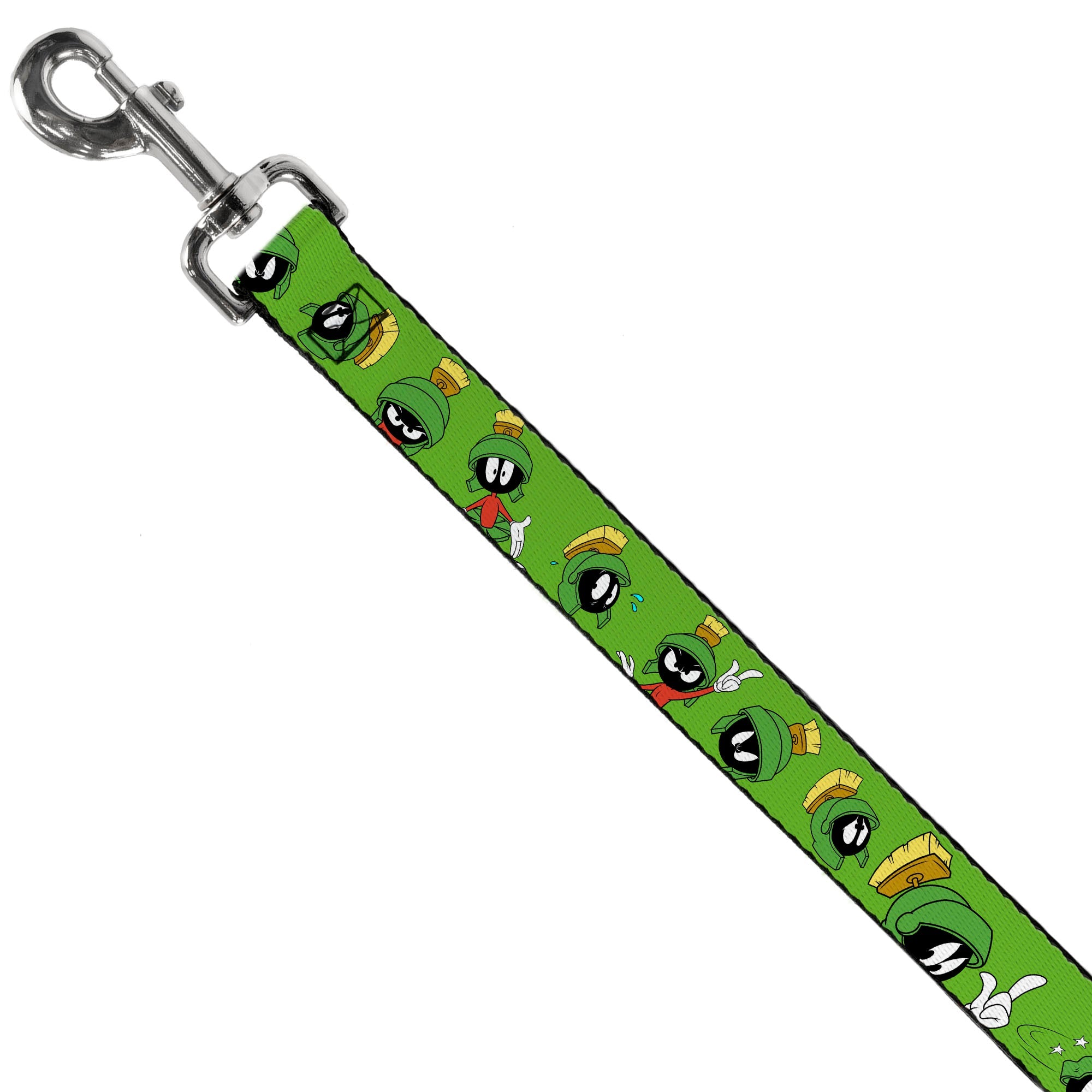 Dog Leash - MARVIN THE MARTIAN w/Poses/Expressions Green