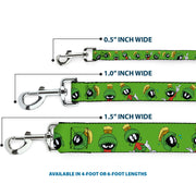 Dog Leash - MARVIN THE MARTIAN w/Poses/Expressions Green
