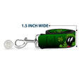Load image into Gallery viewer, Dog Leash - Marvin the Martian & K-9 Poses/Clovers Greens
