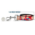 Load image into Gallery viewer, Dog Leash - Porky Pig Expressions Red

