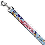 Dog Leash - MEEP MEEP!! w/Road Runner Poses Baby Blue
