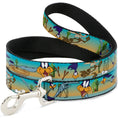Load image into Gallery viewer, Dog Leash - Road Runner/Wile E. Coyote Scene1 Brown Fade
