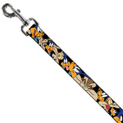Dog Leash - Road Runner/Wile E. Coyote Expressions Stacked Black