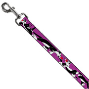 Dog Leash - Sylvester the Cat Poses Purple