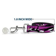 Dog Leash - Sylvester the Cat Poses Purple