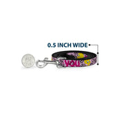 Dog Leash - Tweety Bird I LOVE YOU Pink/Black