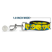 Dog Leash - Tweety Bird CLOSE-UP Expressions Baby Blue