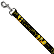 Dog Leash - Tweety Bird Poses CUTE AND SWEET Black/Yellow