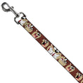 Load image into Gallery viewer, Dog Leash - Tasmanian Devil Expressions Brown
