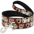 Load image into Gallery viewer, Dog Leash - Tasmanian Devil Expressions Brown
