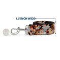 Load image into Gallery viewer, Dog Leash - Tasmanian Devil Vortex Poses Stacked Black
