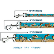Dog Leash - WILE E. COYOTE Expressions/Signs Desert