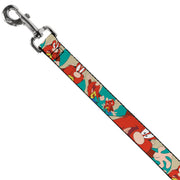 Dog Leash - Yosemite Sam Poses Turquoise