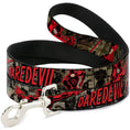 Load image into Gallery viewer, Dog Leash - DAREDEVIL Action Poses/Comic Panels Grays/Red

