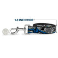 Load image into Gallery viewer, Dog Leash - BLACK PANTHER Action Poses/Stacked Comics Grays/Yellow/Blue/Red
